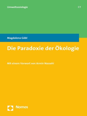 cover image of Die Paradoxie der Ökologie